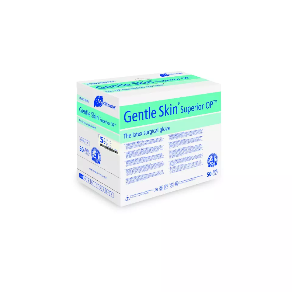 Meditrade 9041, Gentle Skin Superior OP™ Latex Glove, Powder-Free, image 1, gallery thumbnail