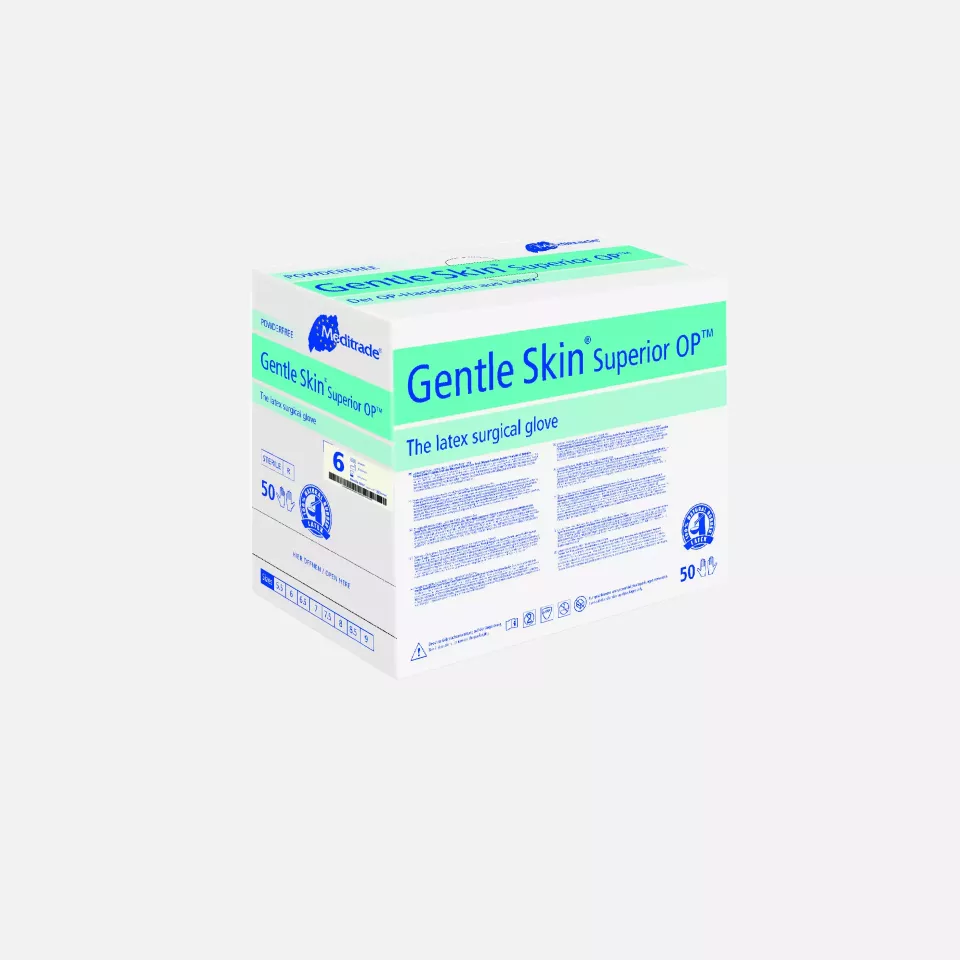 Meditrade 9041, Gentle Skin Superior OP™ Latex Glove, Powder-Free, image 2, gallery thumbnail
