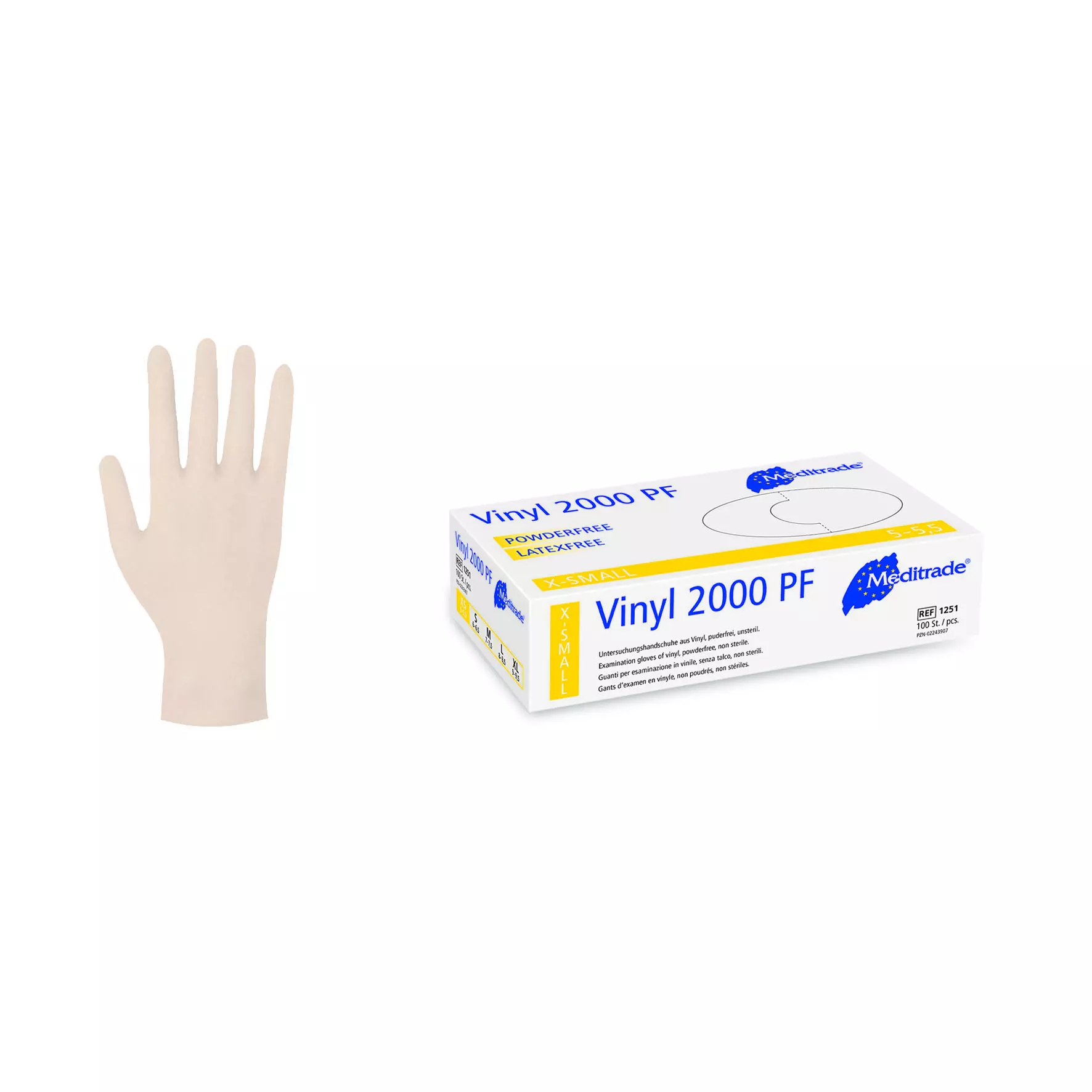 Meditrade 1251, Vinyl 2000 PF Vinyl Examination Glove, Powder-Free, image 5
