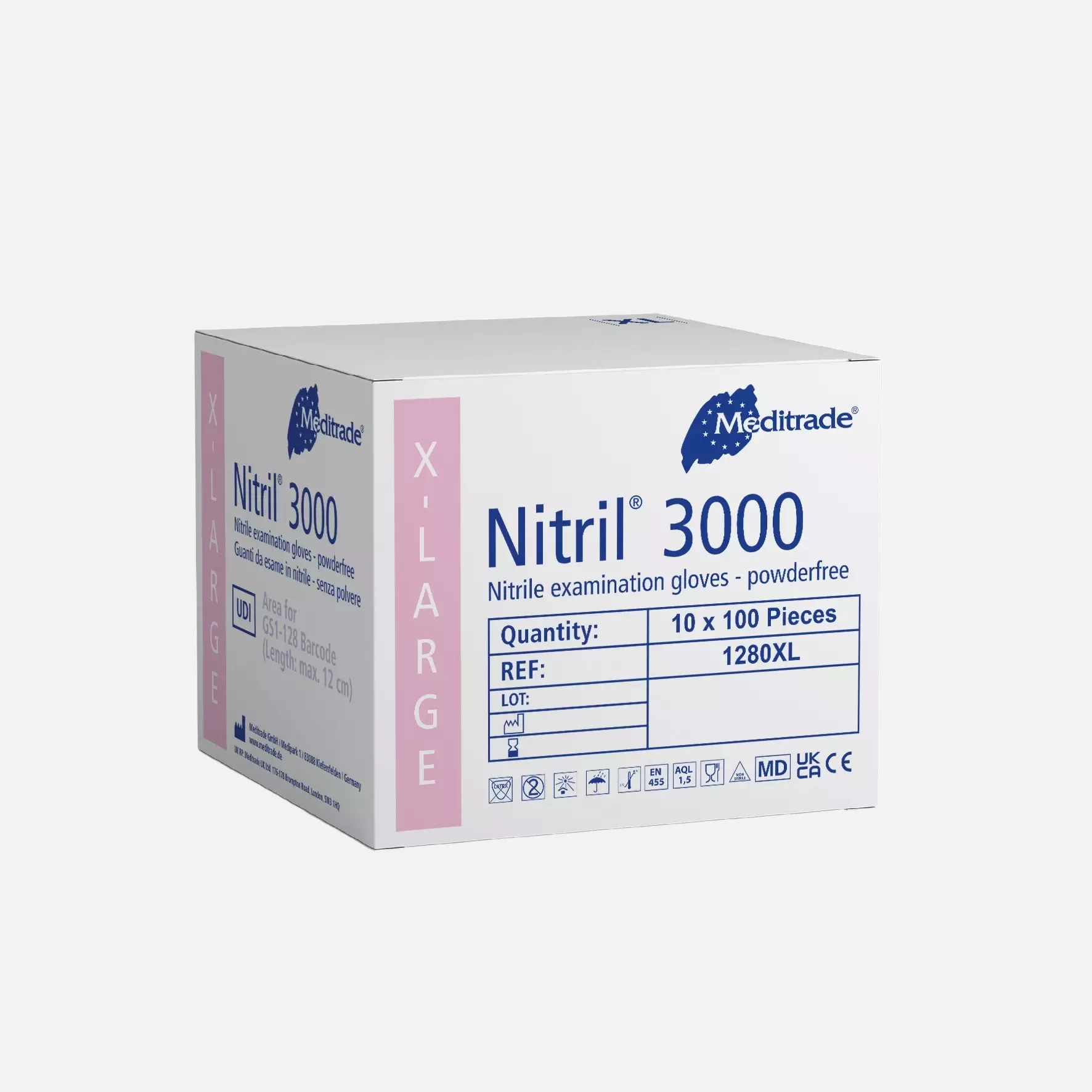 Meditrade 1280, Nitril® 3000 Nitrile Examination Glove, Powder-Free, image 4