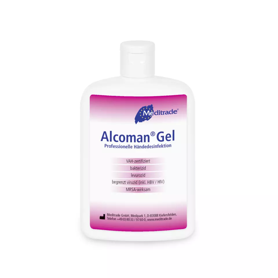 Meditrade 00965, Alcoman® Gel, Hand Decontamination, 150 ml, image 1, gallery thumbnail