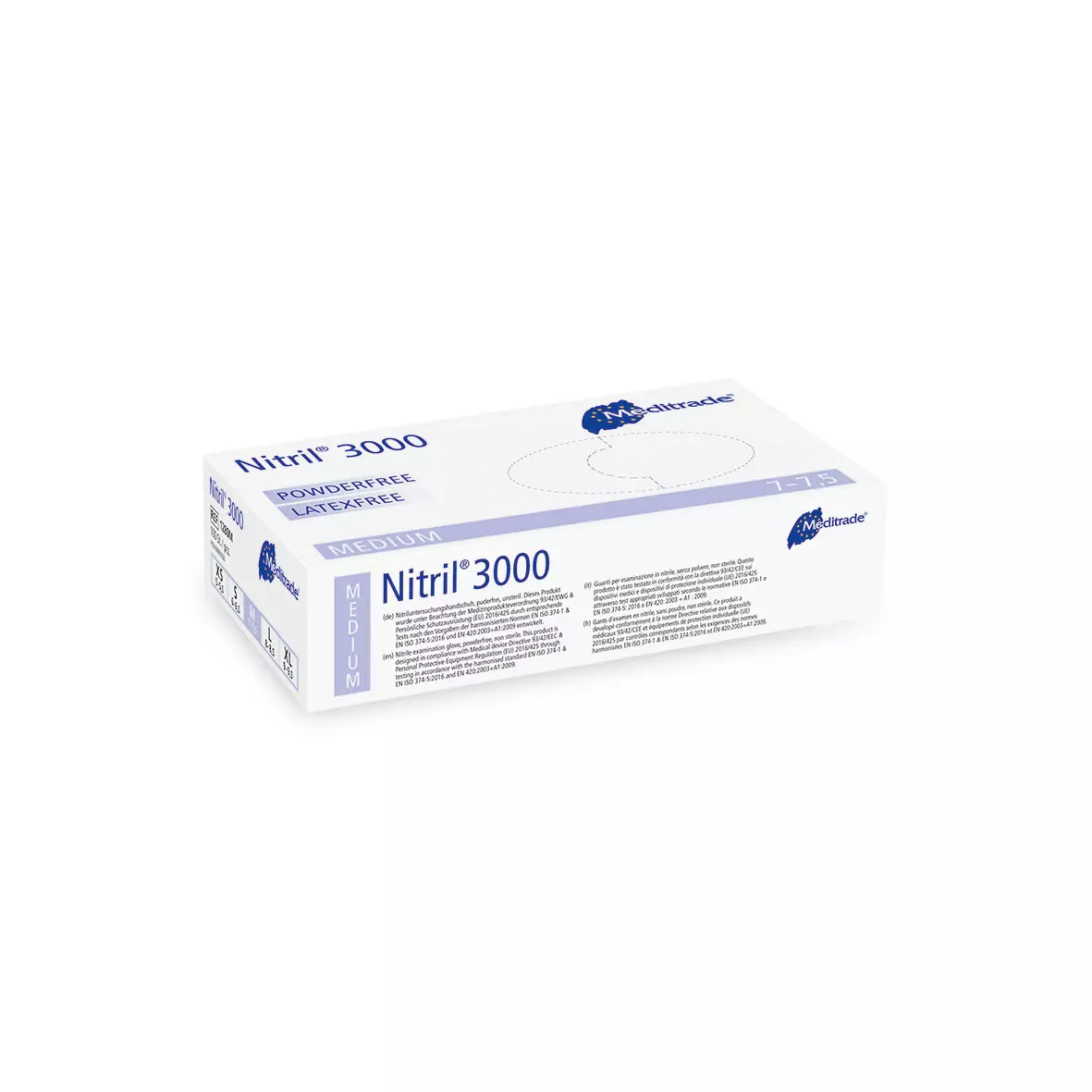 Meditrade 1280, Nitril® 3000 Nitrile Examination Glove, Powder-Free, image 2