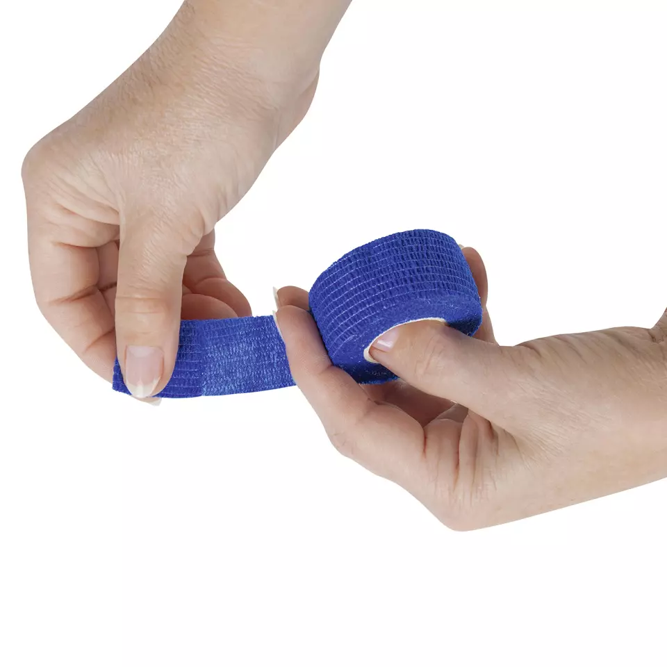 Meditrade 1844, BeeSana® SafeCut Fingertip Bandage, Blue, image 1, gallery thumbnail