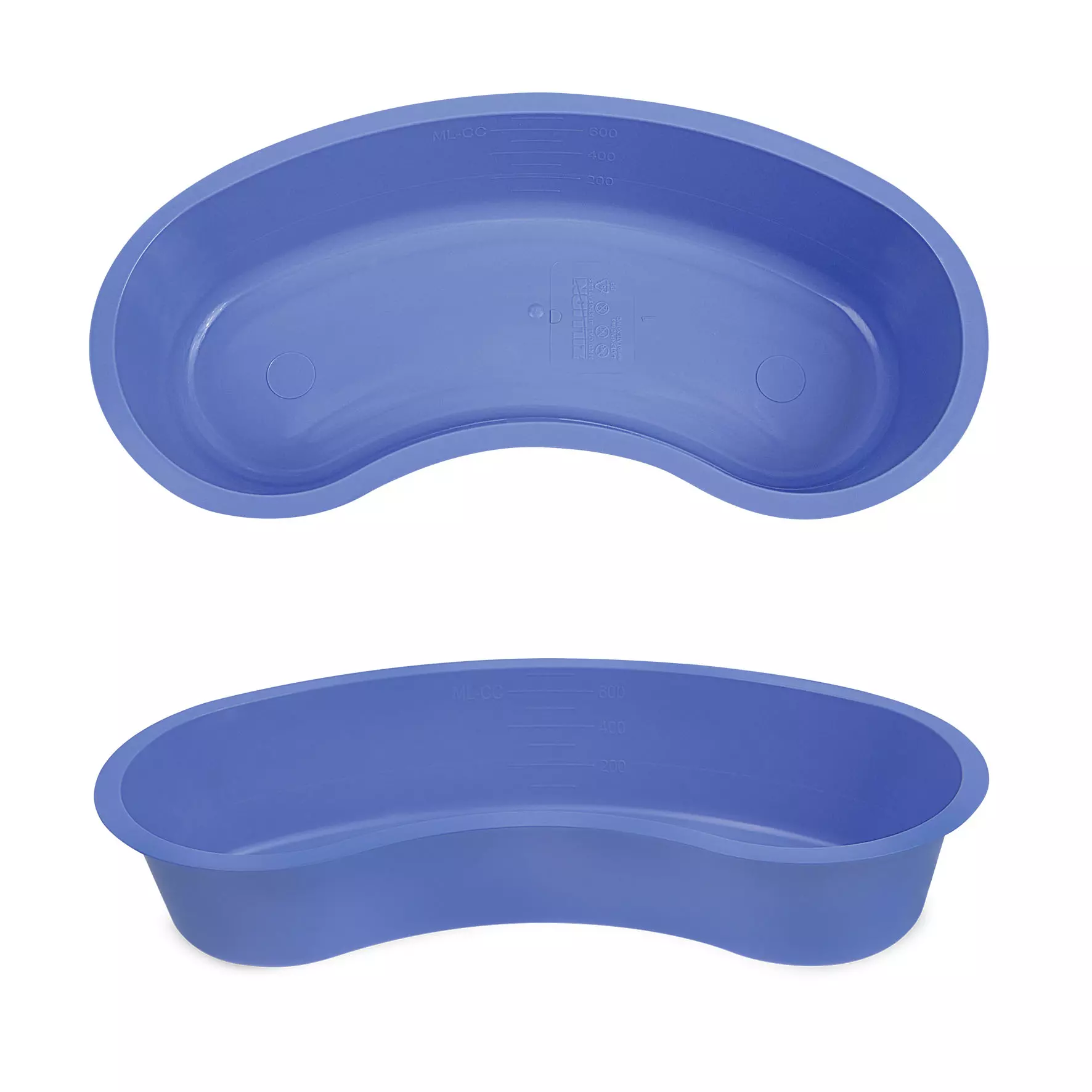 Meditrade 9400B, Kidney Basin, Non-Sterile, 255 x 150 x 48 mm, Grey, image 1
