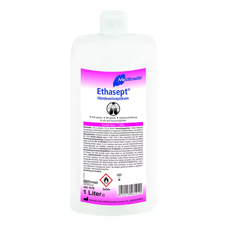 Meditrade 01005, Ethasept® Käsidesinfiointiaine, 1 litra, image 1
