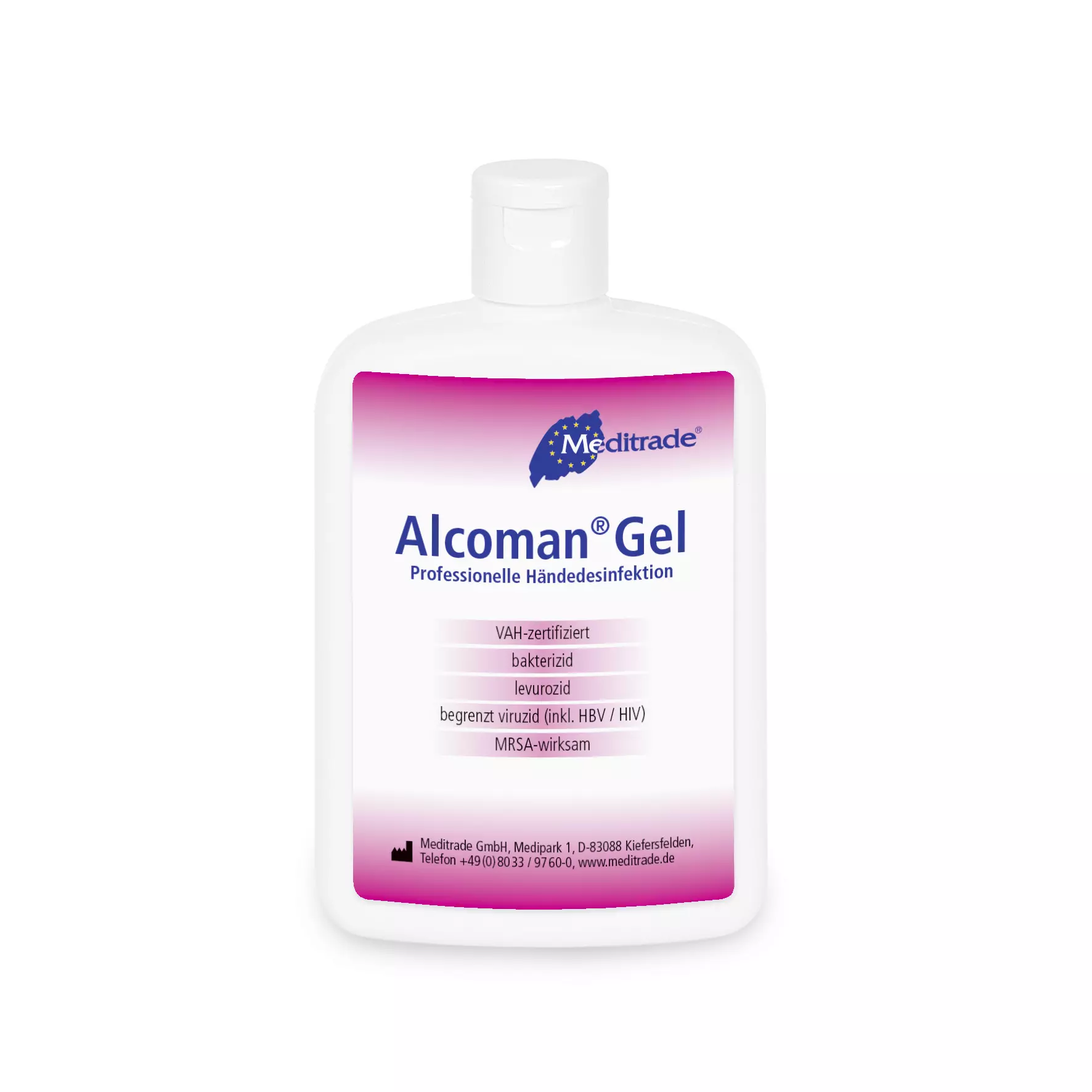 Meditrade 00965, Alcoman® Gel, Hand Decontamination, 150 ml, image 1
