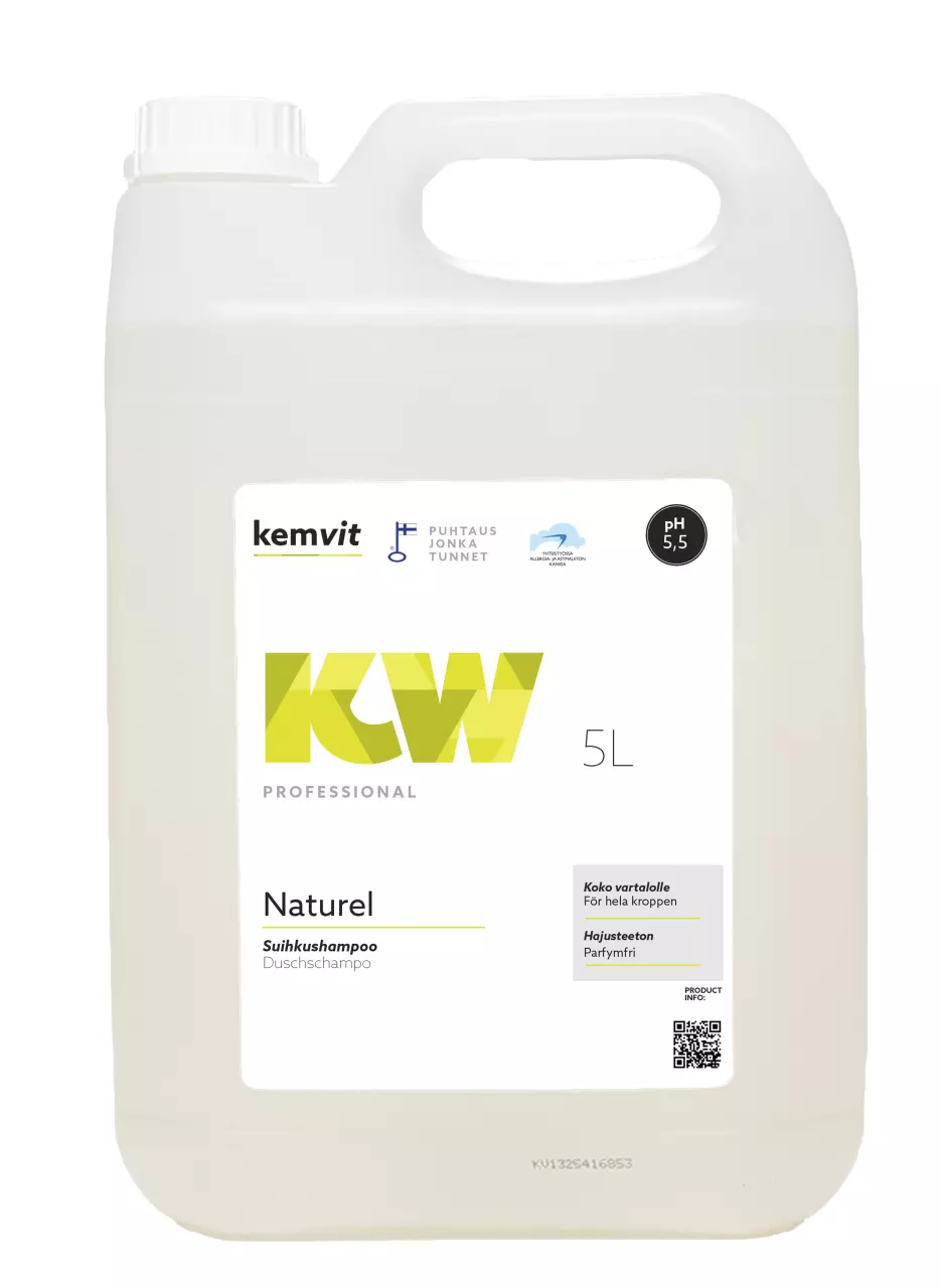 Kemvit 183955, KW NATUREL 5L Ett oparfymerat tvättmedel, image 1, gallery thumbnail