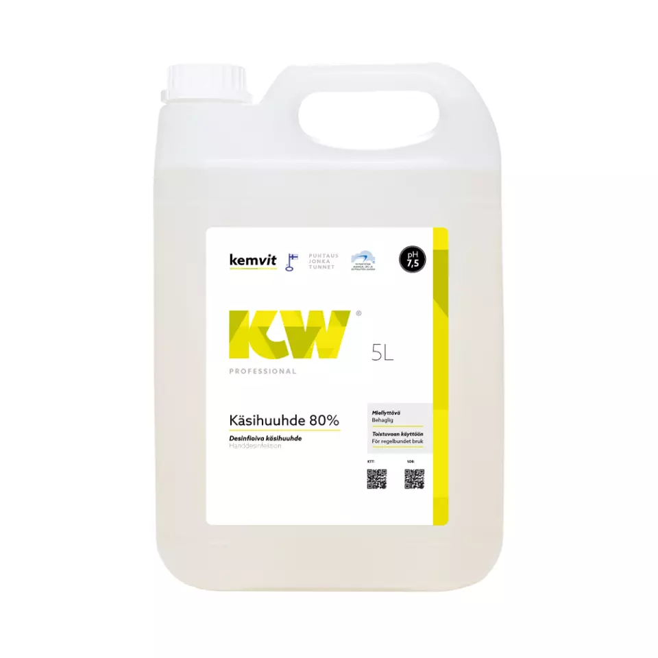 Kemvit 183875, KW Hand Sanitizer 80% 5 L, image 1, gallery thumbnail