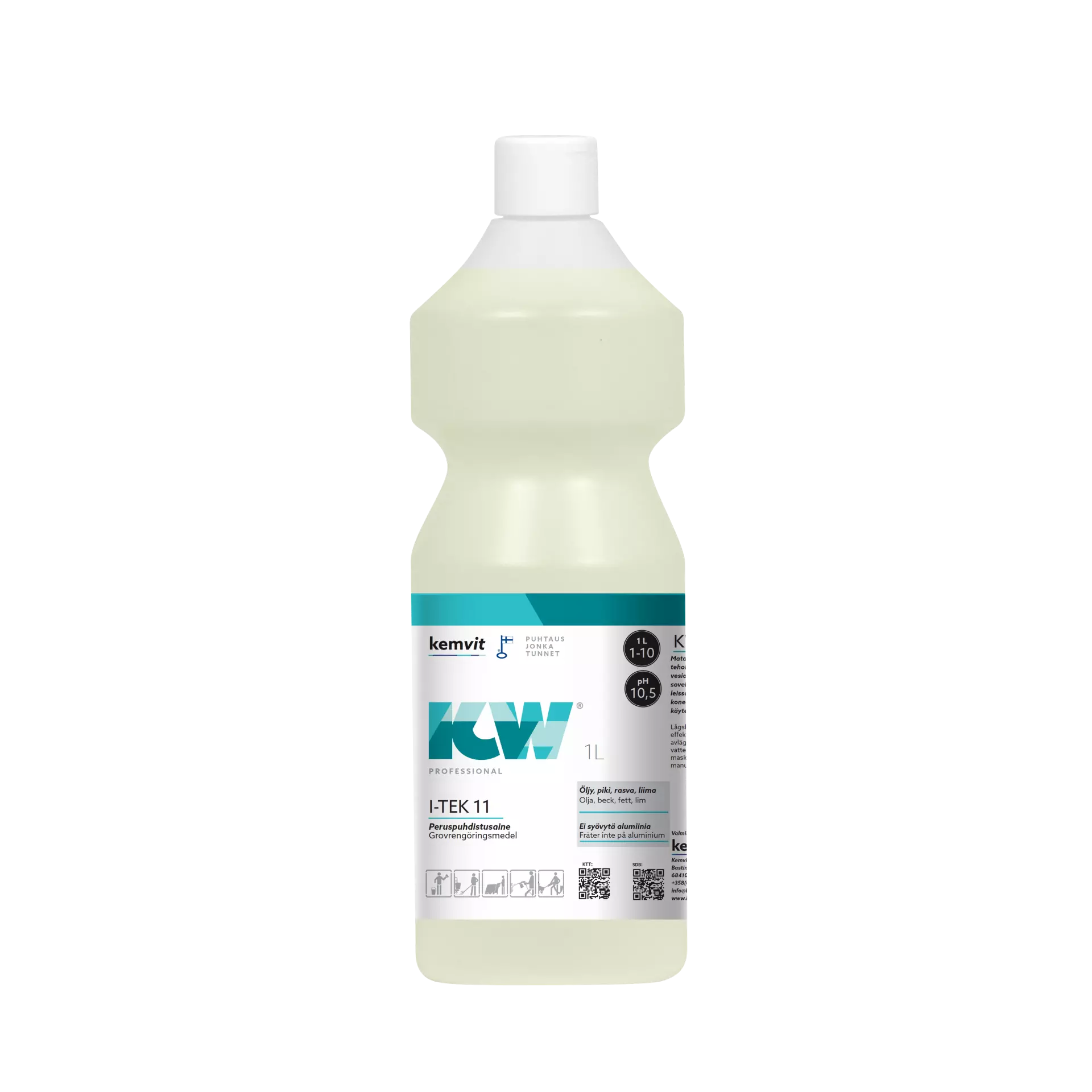 Kemvit 184641, KW I-TEK 11 1L Cleaning Agent for Pressure Washers and Pressure Machines, image 1