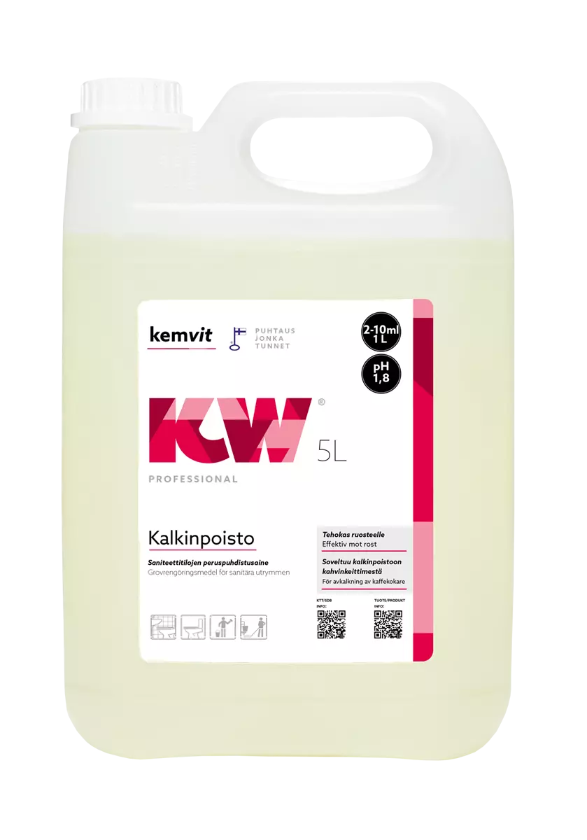 Kemvit 184345, KW Avkalkning 5L, image 1, gallery thumbnail