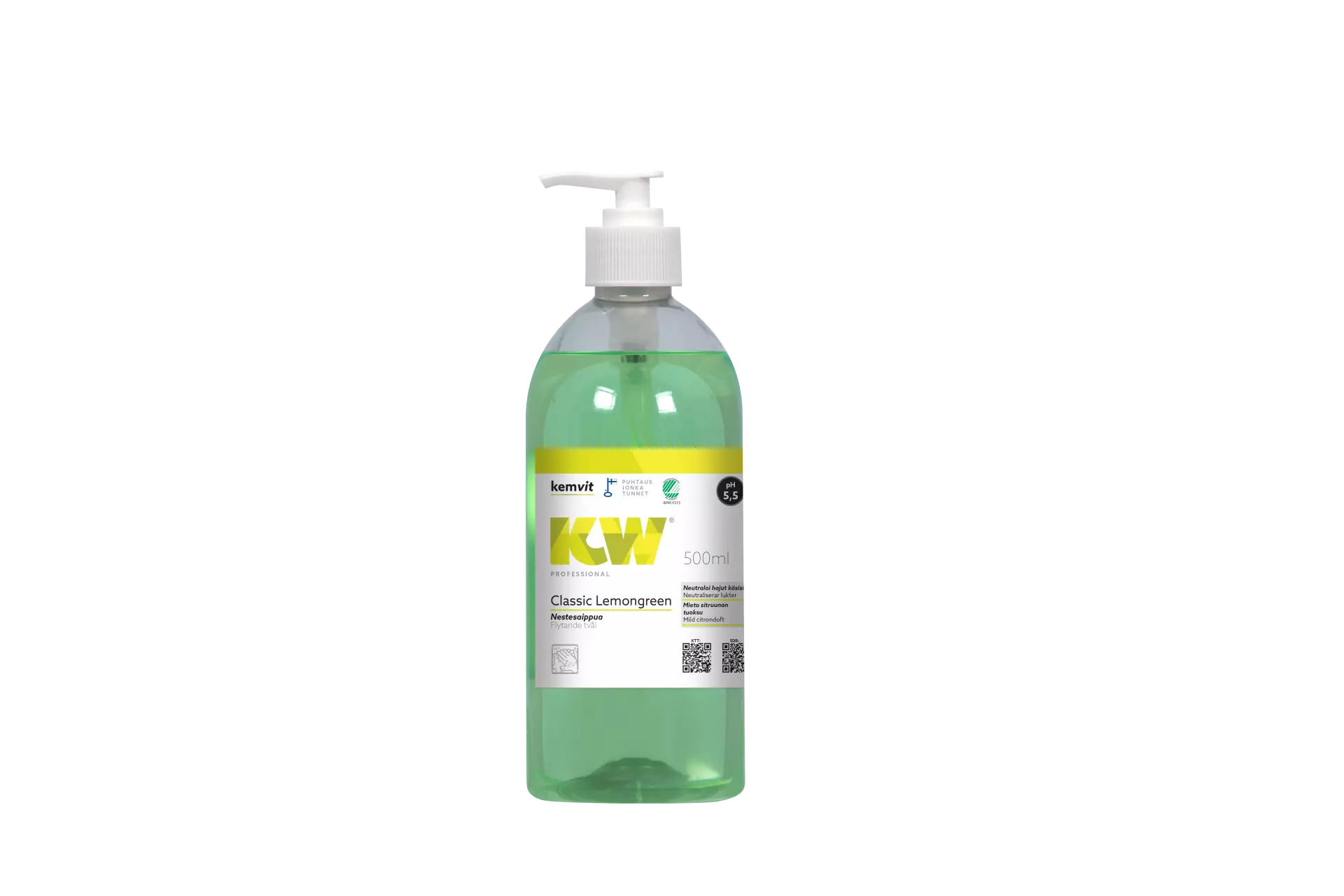 Kemvit 1851605, KW CLASSIC LEMONGREEN 500ml Hand and Body Cleanser, image 1