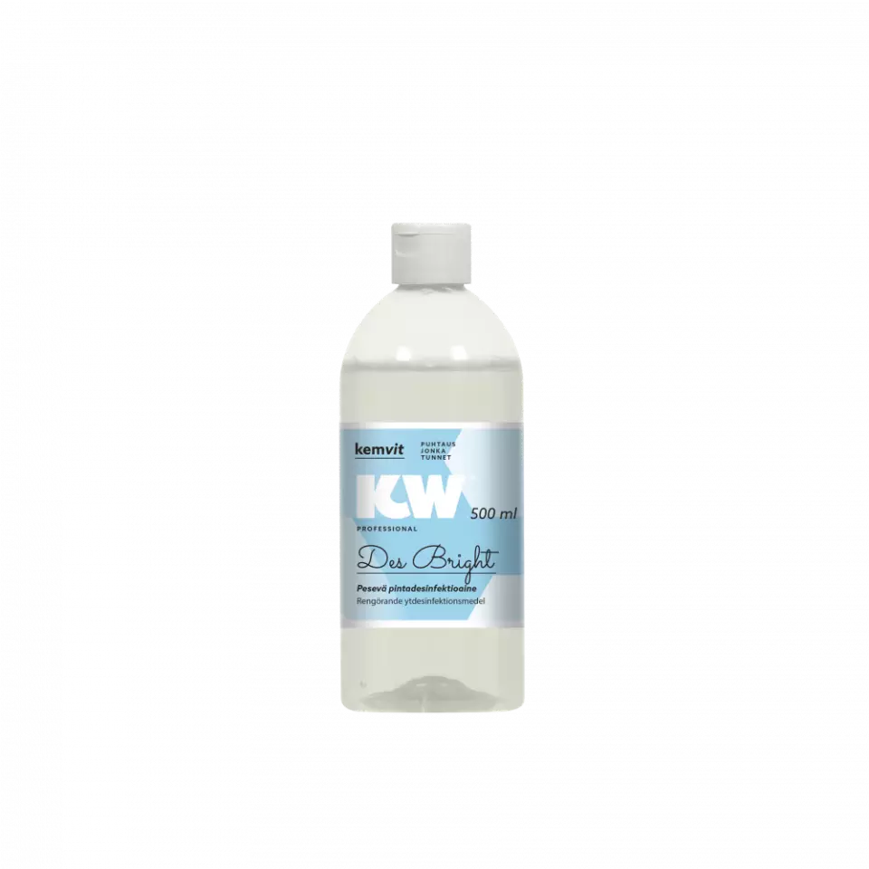 Kemvit 1836205, KW DES BRIGHT 500ml pesevä ja desinfioiva puhdistusaine, image 1, gallery thumbnail