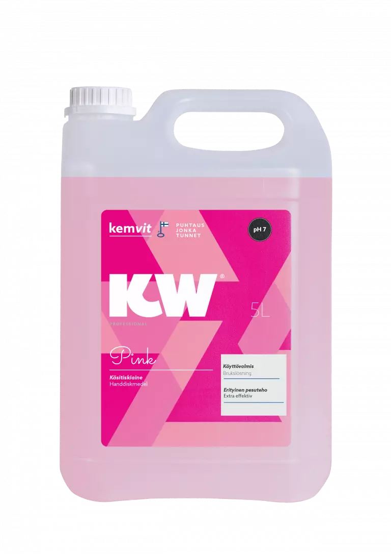 Kemvit 183855, KW PINK 5L Hand Dishwashing Liquid, image 1, gallery thumbnail