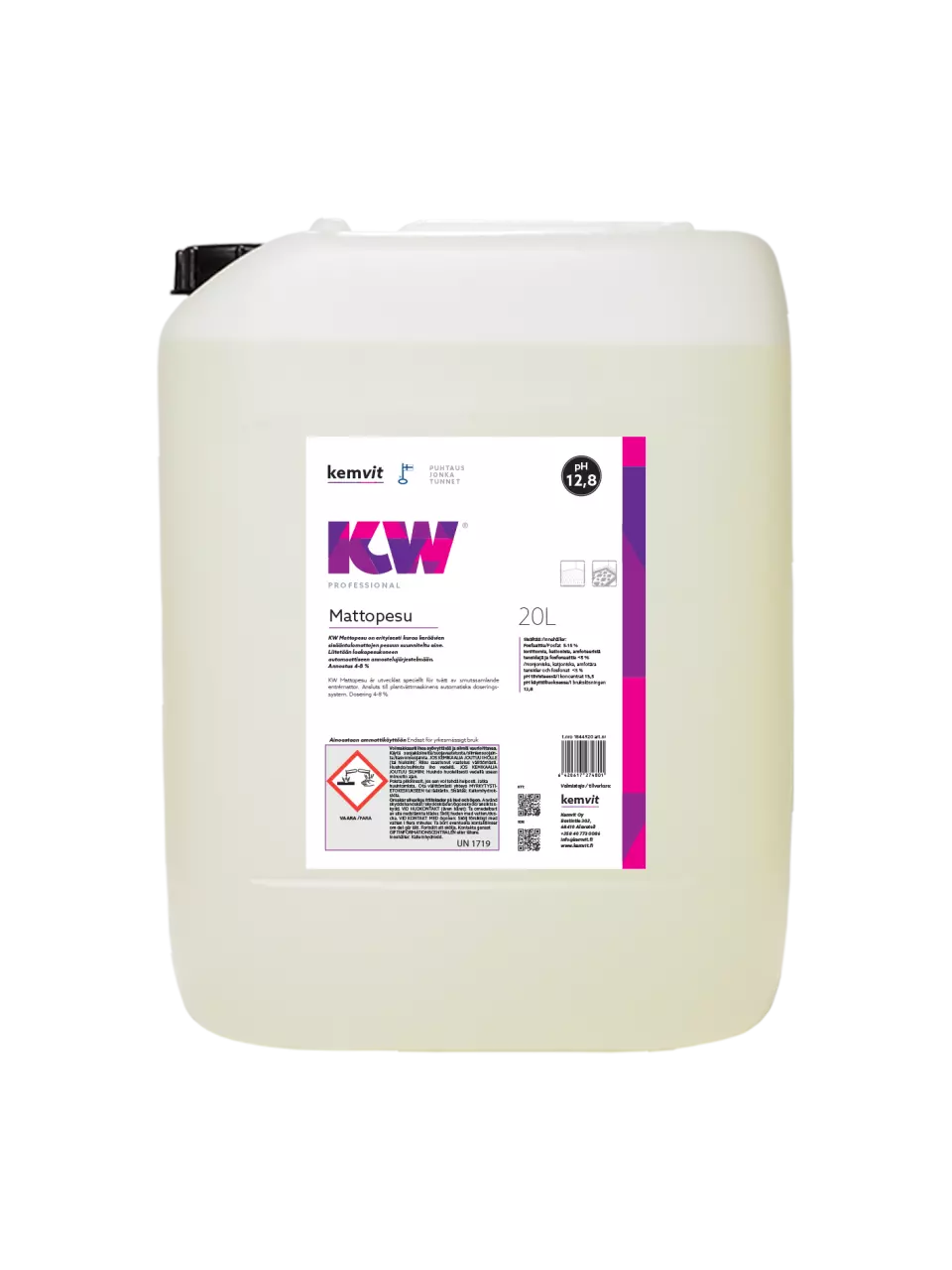 Kemvit 1844920, KW 20L Carpet Cleaning Detergent, image 1, gallery thumbnail