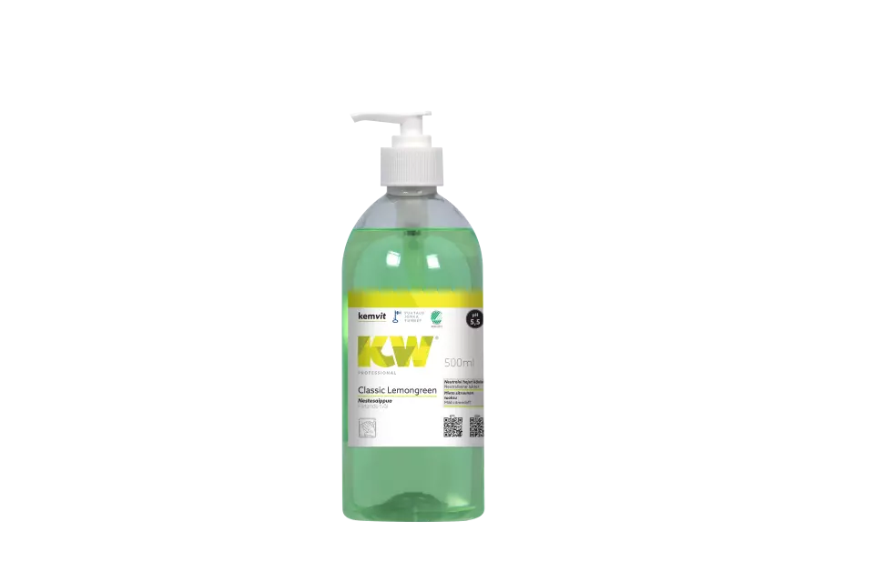 Kemvit 1851605, KW CLASSIC LEMONGREEN 500ml Hand and Body Cleanser, image 1, gallery thumbnail