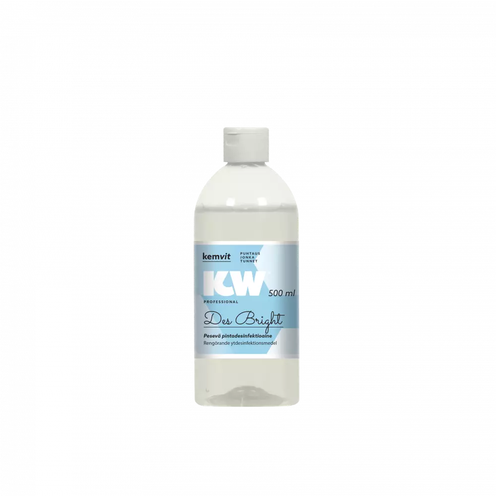 Kemvit 1836205, KW DES BRIGHT 500ml pesevä ja desinfioiva puhdistusaine, image 1
