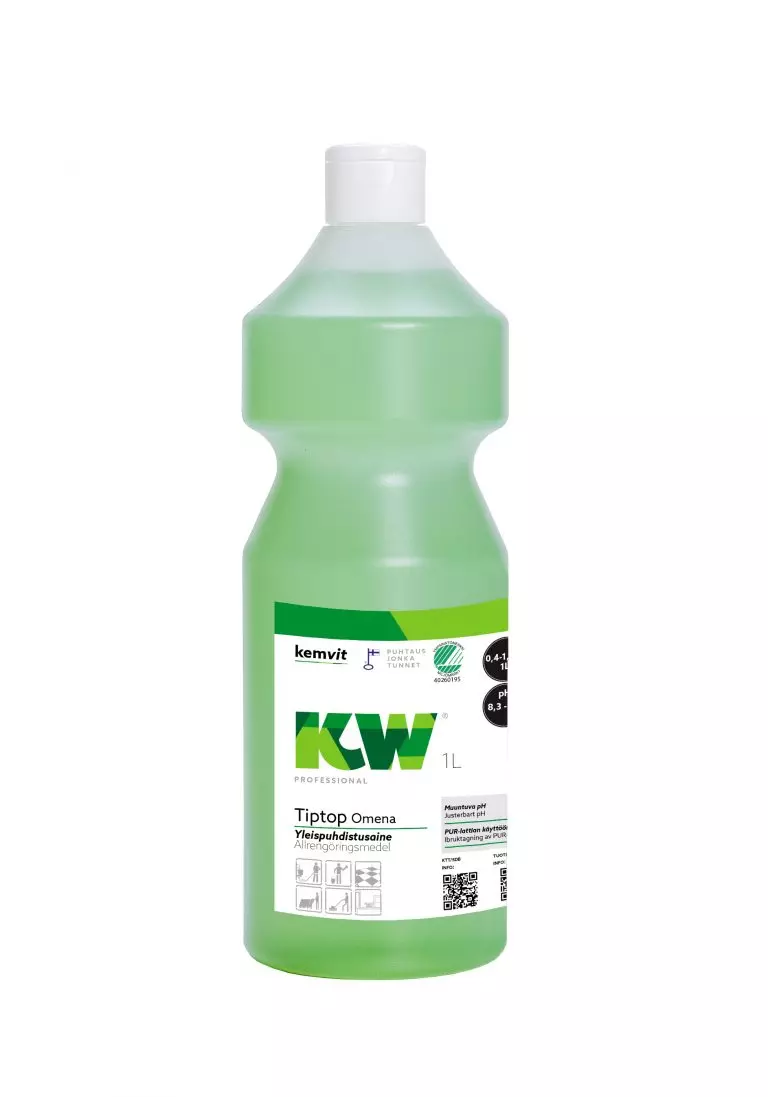 Kemvit 183551, KW TIPTOP 1L Äpple Rengöringsmedel, image 1, gallery thumbnail