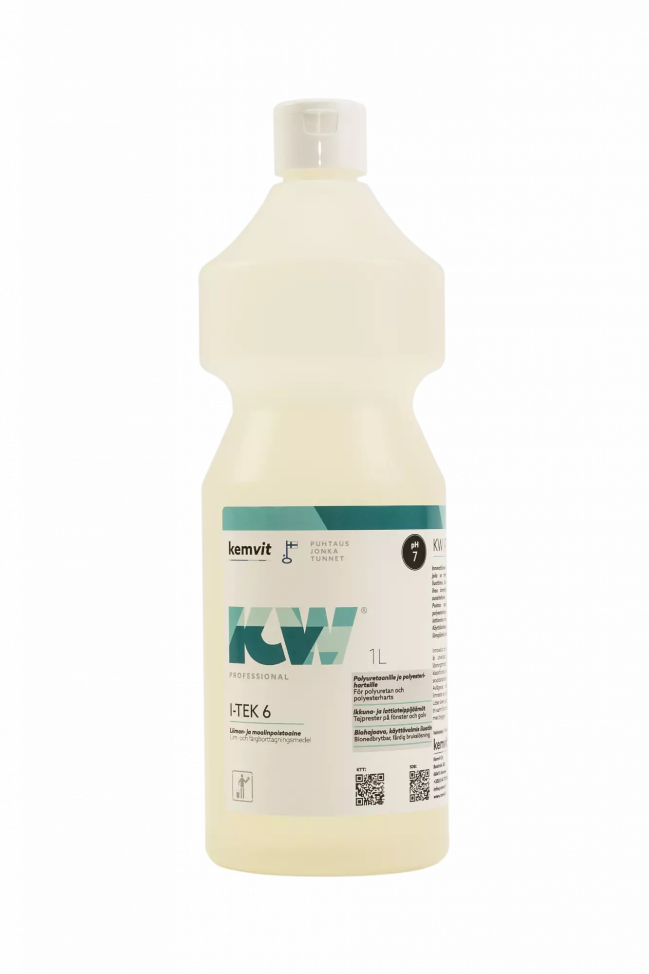 Kemvit 185241, KW I-TEK 6 1L Adhesive, Paint and Graffiti Remover, image 1