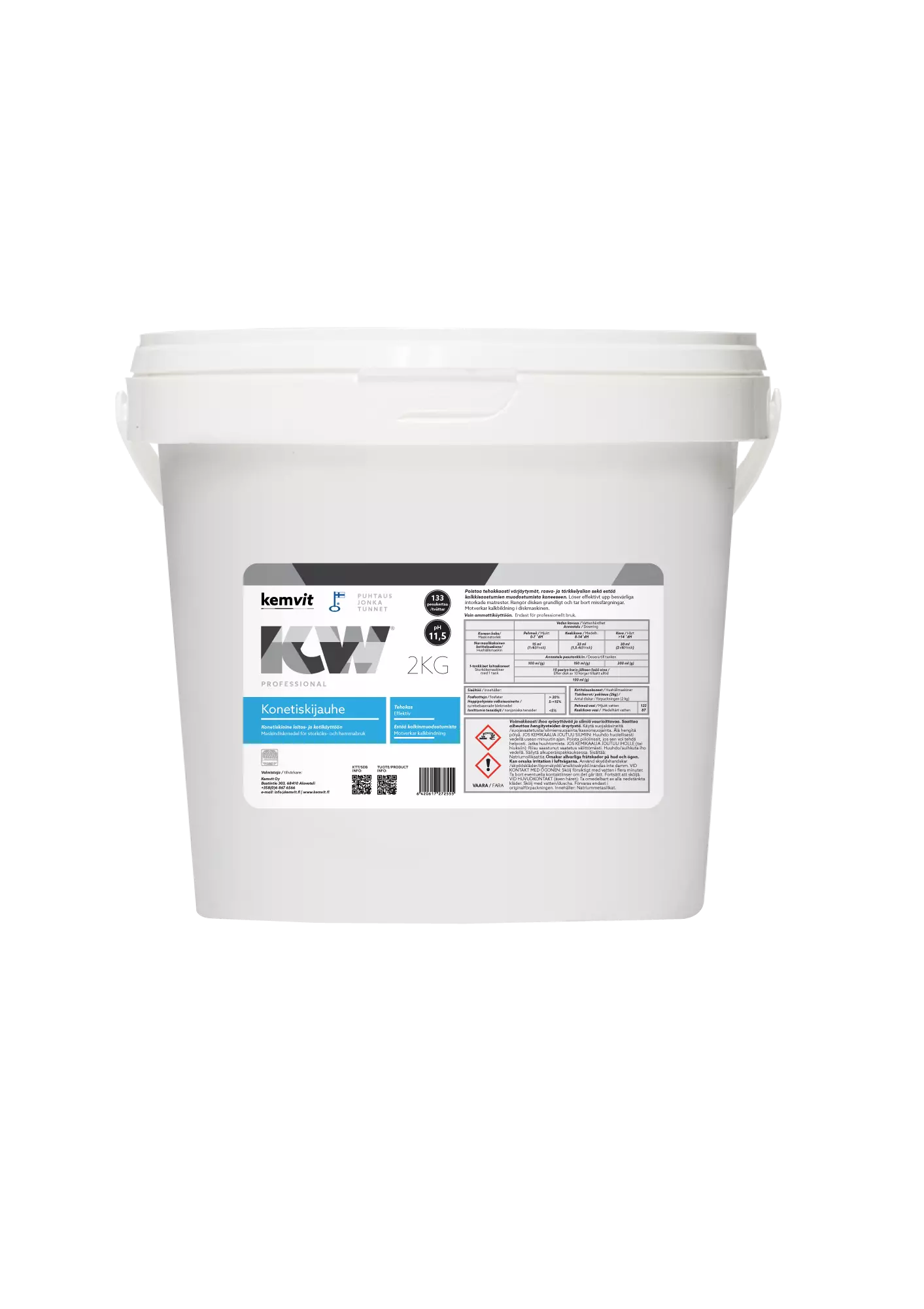 Kemvit 184392, KW Dishwasher Powder 2kg, image 1
