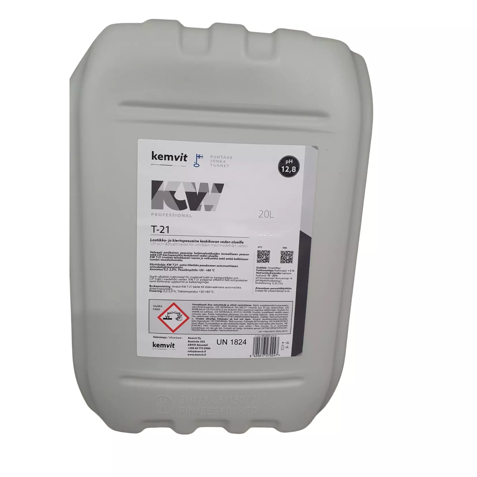 Kemvit 1852820, KW T-21 Container and Circulation Cleaner, image 1
