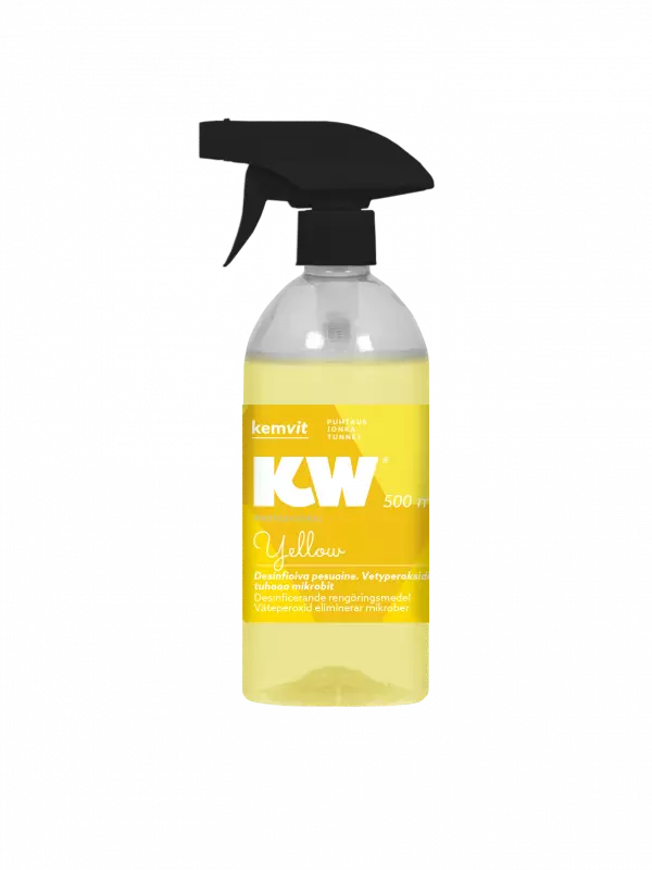 Kemvit 1848805, KW YELLOW 500ml Washing and Disinfecting Cleaner, image 1, gallery thumbnail