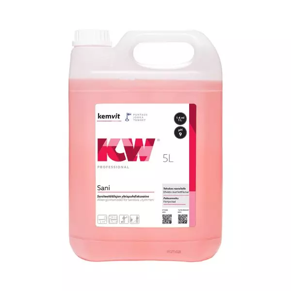 Kemvit 184965, KW SANI 5L Sanitary Area Cleaner, image 1, gallery thumbnail