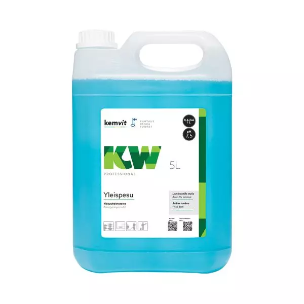 Kemvit 184985, KW YLEISPESU 5L All-Purpose Cleaner, image 1, gallery thumbnail
