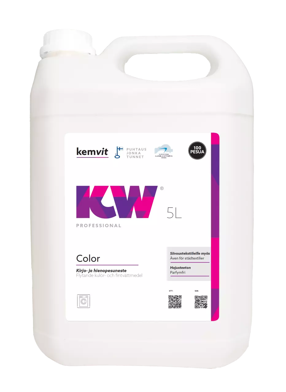 Kemvit 184665, KW COLOR 5L Liquid Laundry Detergent, image 1, gallery thumbnail