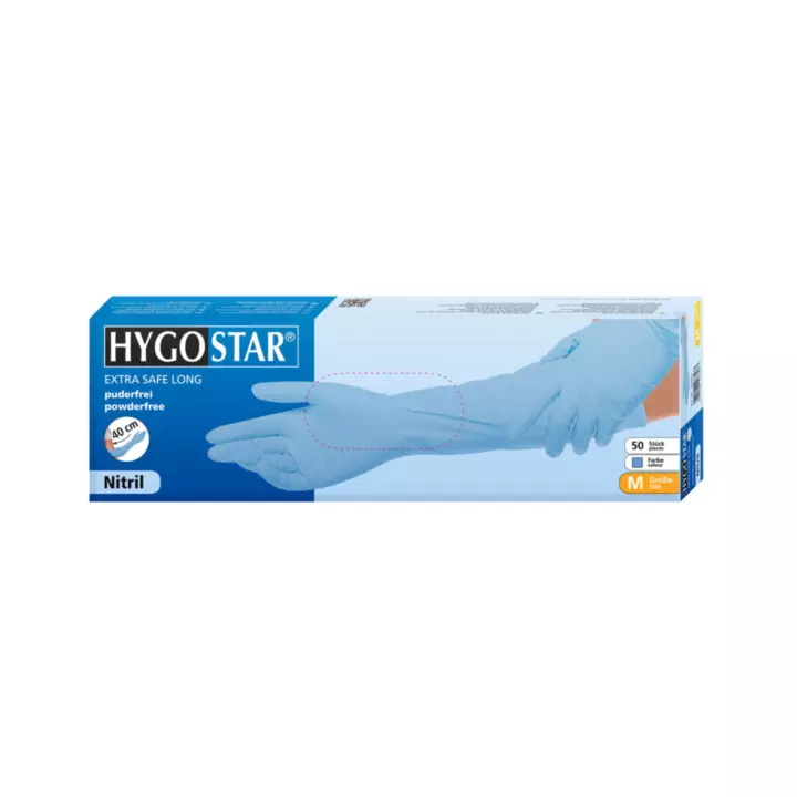 Hygostar 40-270-VAR-VAR, Nitrile Gloves Superlong, image 1, gallery thumbnail