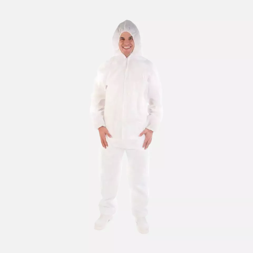 HygoStar 27809, PP/CPE Coveralls, Hooded, image 1, gallery thumbnail