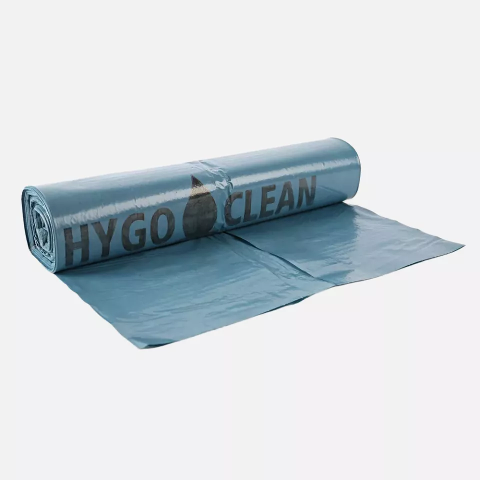 HygoClean 32556, Light LDPE Waste Bags, 120 l, Blue, Roll, image 2, gallery thumbnail