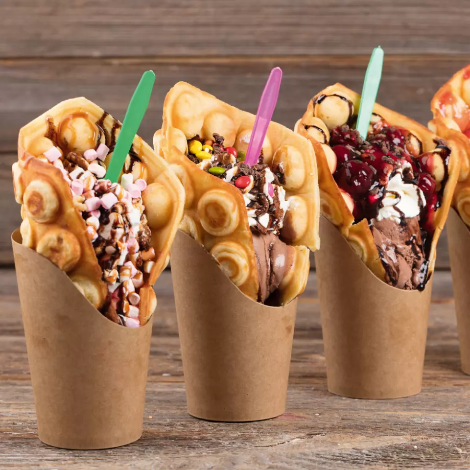 NATUREStar 416619, Wrap Organic Kraft Paper/PLA Snack Cups, 200 ml, ø 60 mm, 100 mm, image 5, gallery thumbnail