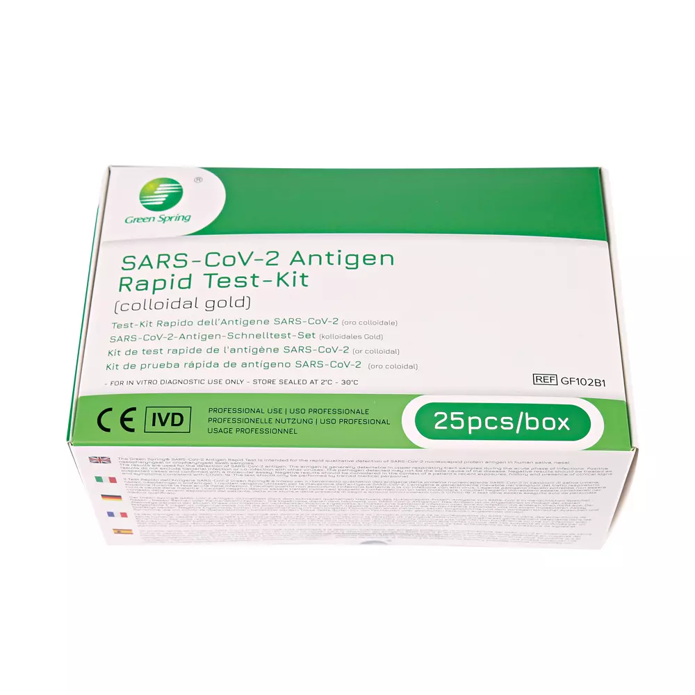 Franz Mensch 315083, Green Spring SARS-CoV-2 Antigen Rapid Test Kit (Colloidal Gold), Anterior Nasal, image 2