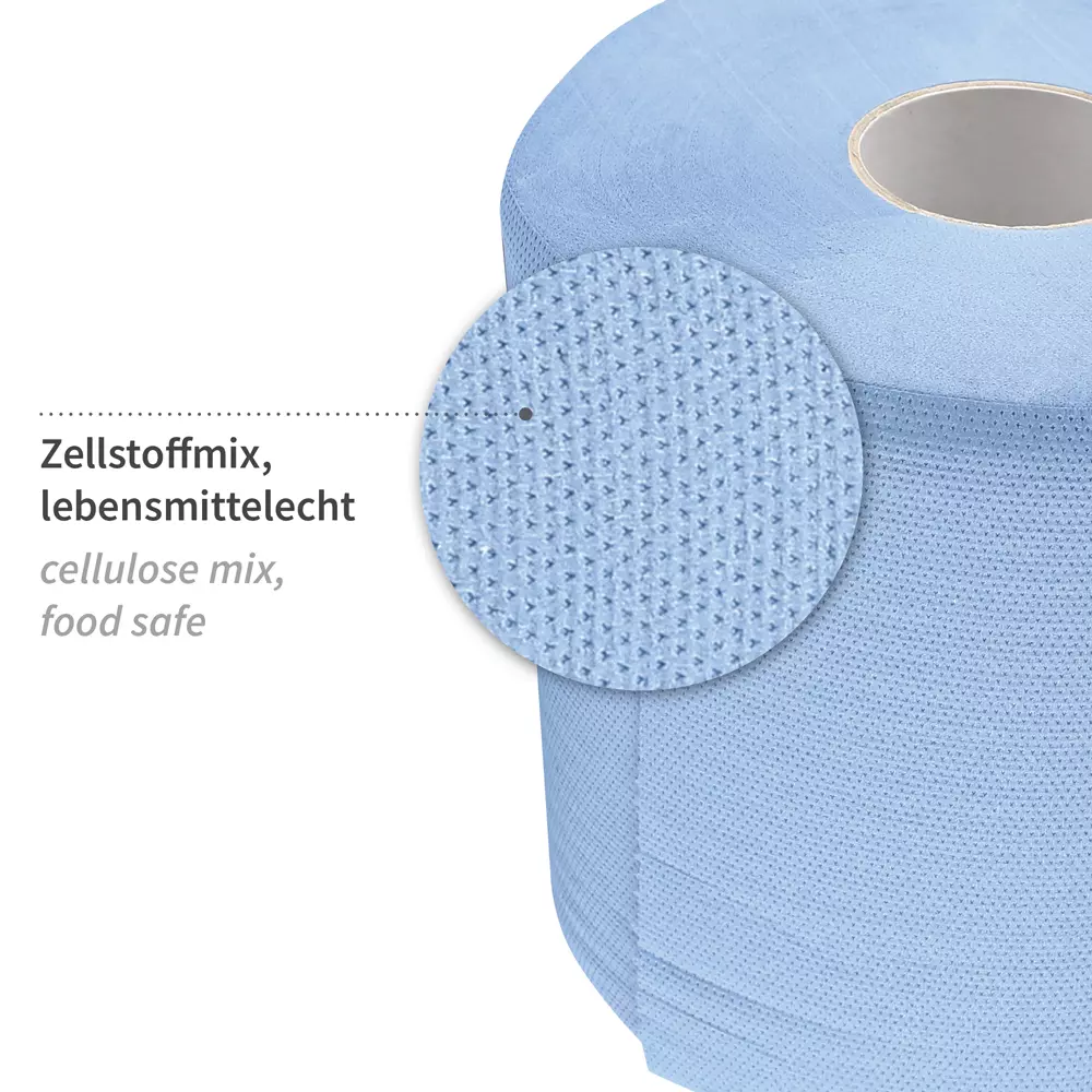 HygoClean 304424, Allfood Zellstoff-Mix Putzpapier, 2-lagig, Blau, image 2