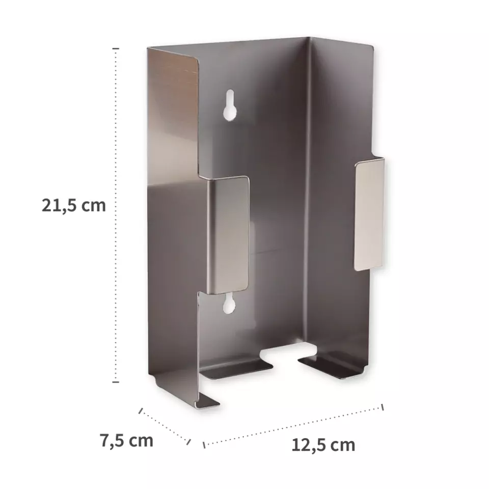 HygoStar 88931, Single Glove Dispenser, Stainless Steel, image 3, gallery thumbnail