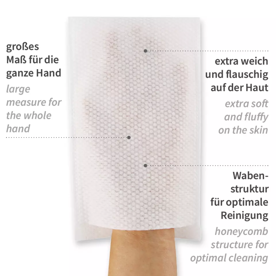 Hygostar 5340, Soft Spunlace Washing Gloves, image 2, gallery thumbnail
