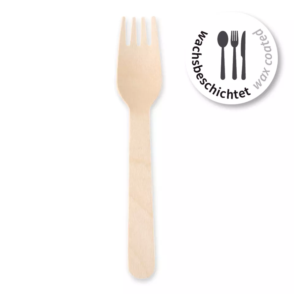NATUREStar 388562, Organic Wood Forks, 160 mm, FSC® 100%, Wax Coated, image 1, gallery thumbnail