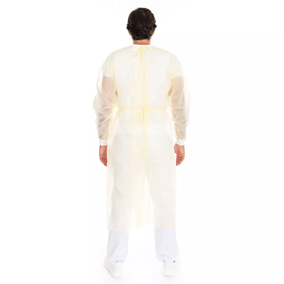 HygoStar 27776, PP/PE Gowns with Neck Ties, Partly Laminated, image 7, gallery thumbnail