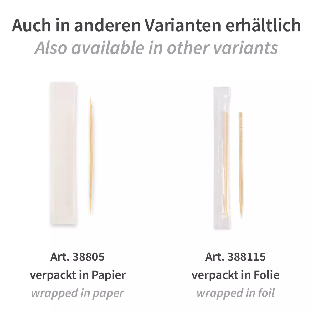 NATUREStar 38825, Organic Bamboo Toothpicks, 65 mm, image 4