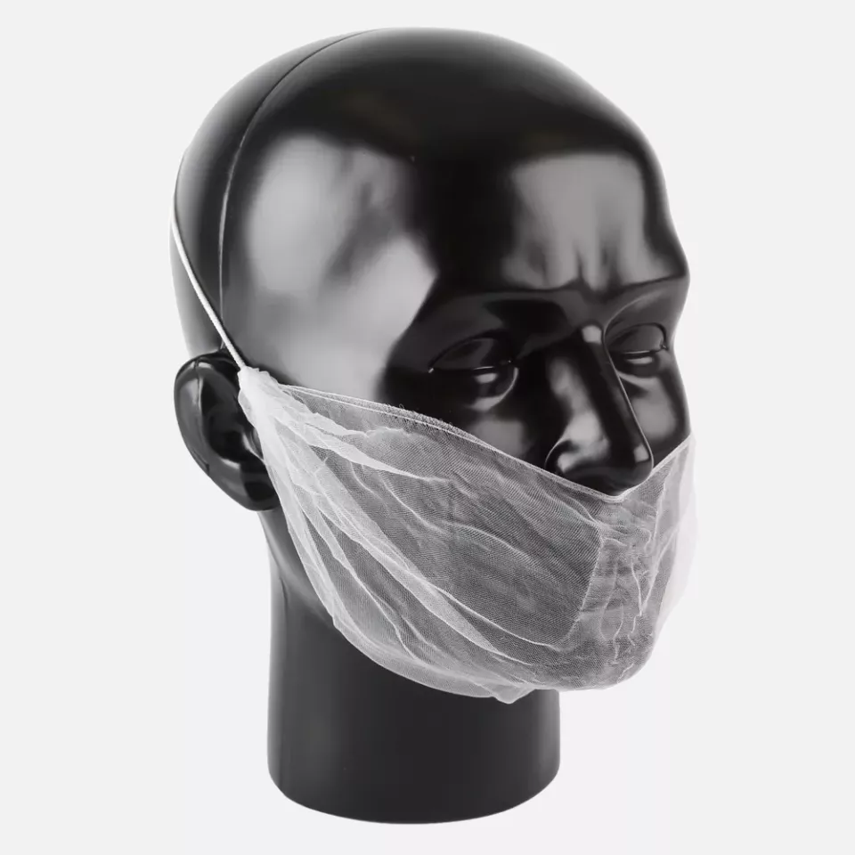 HygoStar 29210, Micromesh Nylon-Bartschutz, Weiß, image 1, gallery thumbnail