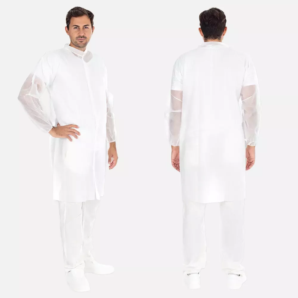 HygoStar 2742, PP Visitor Gowns with Velcro, XXXL, White, image 2