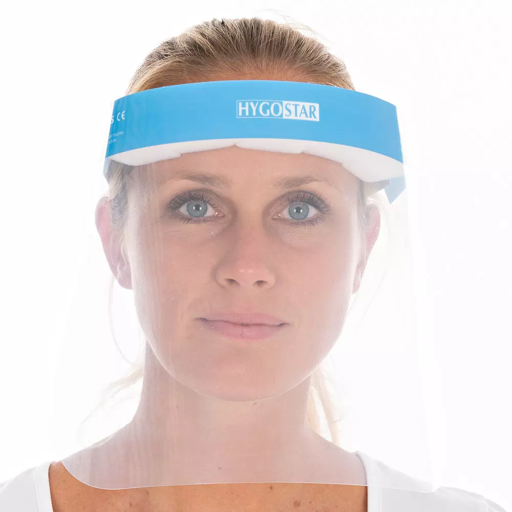 HygoStar 8520P, 3S PET Face Shield, Transparent, Economy Pack, image 2
