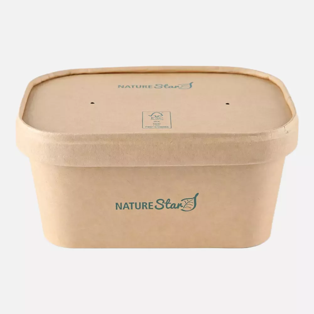 NATUREStar 417410, FSC®-mix Organic Takeaway Trays, Kraft Paper/PE, 172 x 120 x 75 mm, 1000 ml, image 4