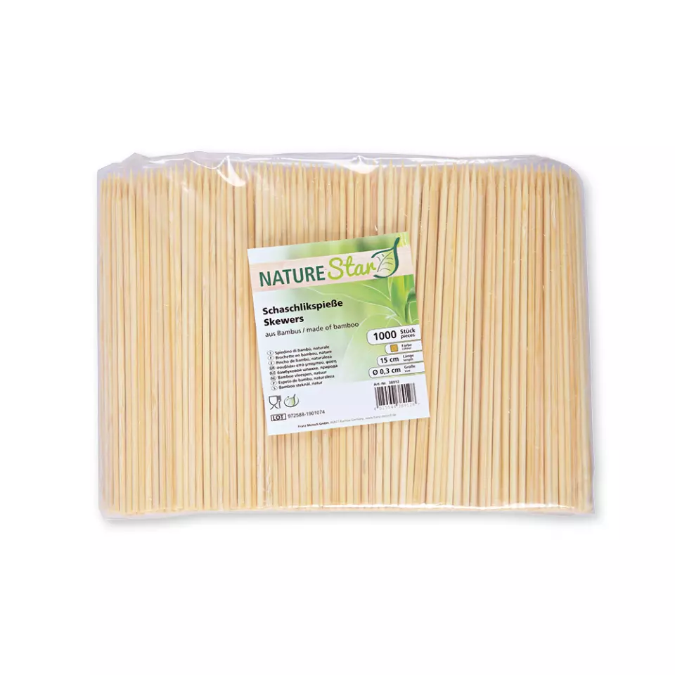 NATUREStar 38912, Bio-Bambus-Spieße, ø 3 mm, 150 mm, image 2, gallery thumbnail