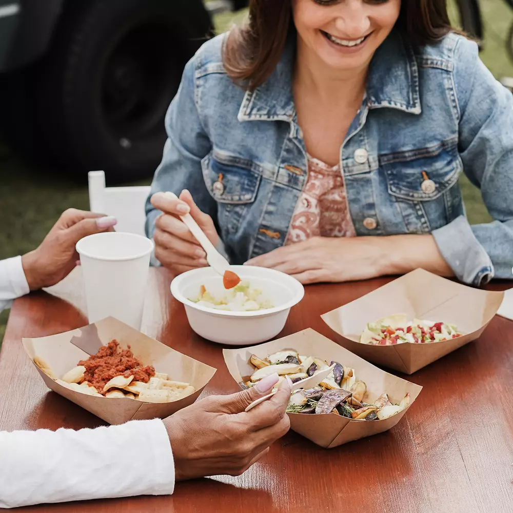 NATUREStar 417540, Tasty Organic Kraft Paper/PE Food Trays, FSC®-Mix, 400 ml, 154 x 107 x 41 mm, image 6