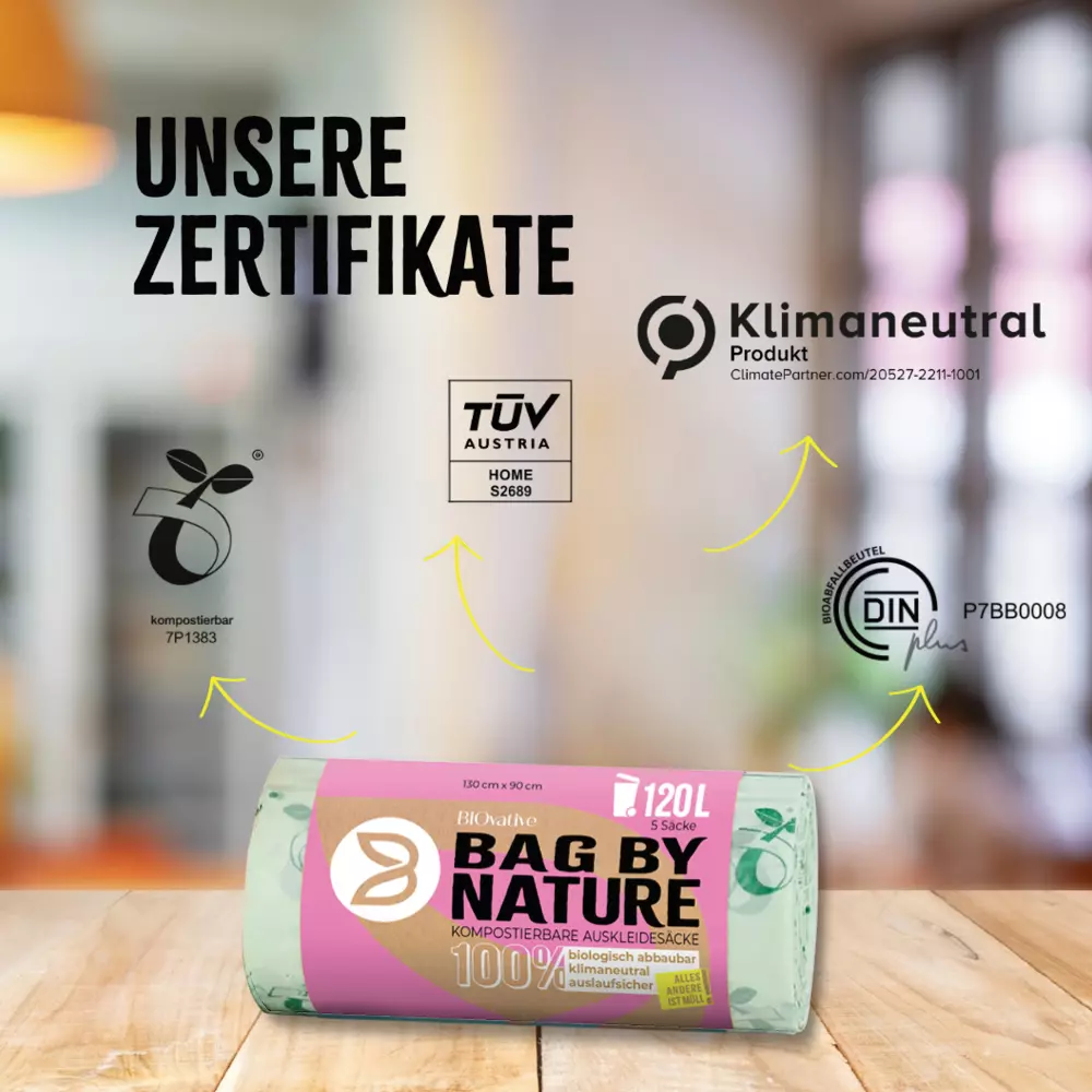 Franz Mensch 32295, Biodegradable Corn Starch Lining Bags, 120 l, Roll, image 3