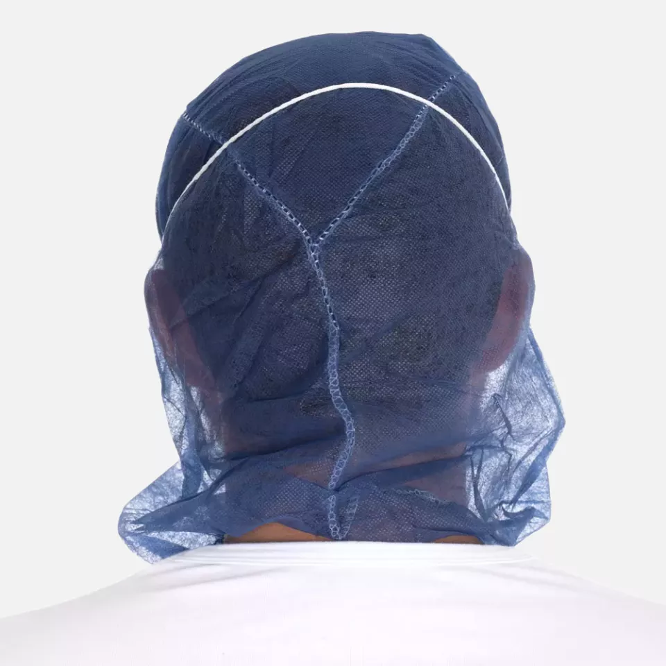 HygoNorm 132006, PP Astro Eco Caps with 2-ply Face Mask, Dark Blue, image 5, gallery thumbnail