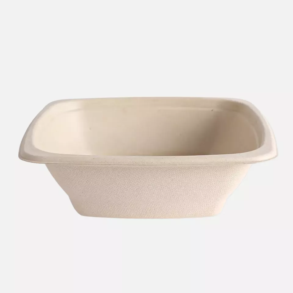NATUREStar 411755, Organic Square Bagasse Trays, 180 x 54 mm, 700 ml, image 1, gallery thumbnail