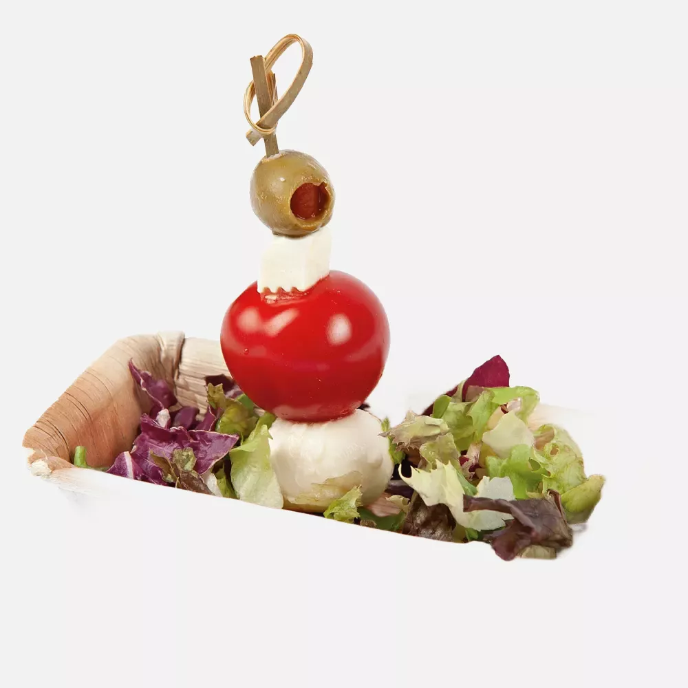 Franz Mensch 410631, Palm Leaf Fingerfood Trays, Organic, Rectangular, 115 x 65 mm, 25 ml, image 2