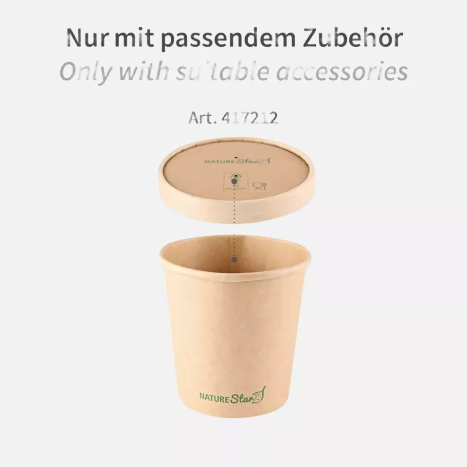 NATUREStar 417275, Minestrone Kraft Paper/PE Soup Cups, 750 ml, ø 116 mm x 115 mm, FSC®-mix, image 8, gallery thumbnail
